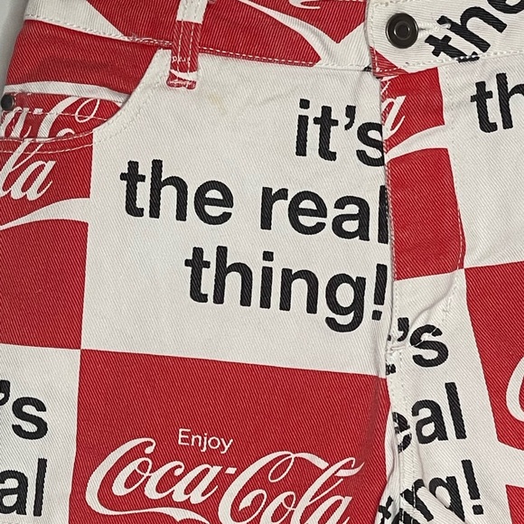 Coca-Cola Denim Cut-Off Short Shorts Size S - Picture 2 of 9